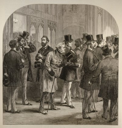 A Division in the House of Commons: Members Passing the Tellers by English School